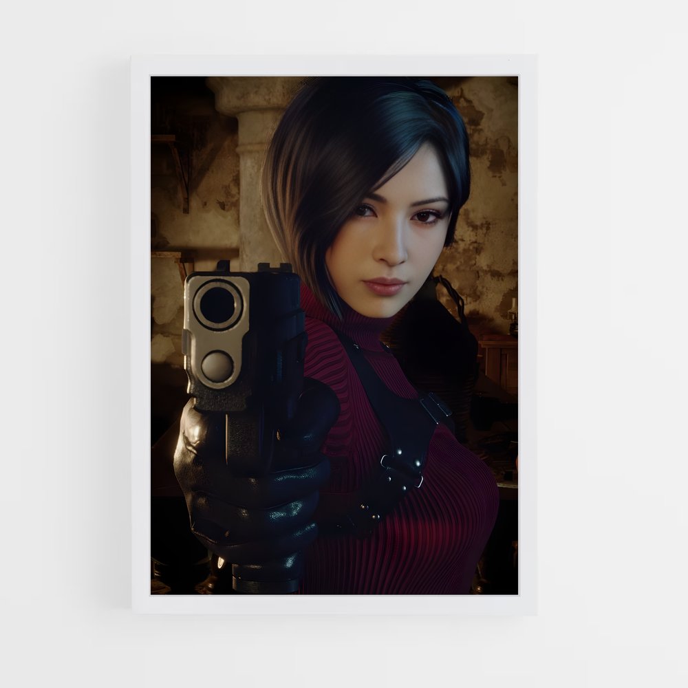 Poster Ada en Action – affiche Resident Evil (vue 3)